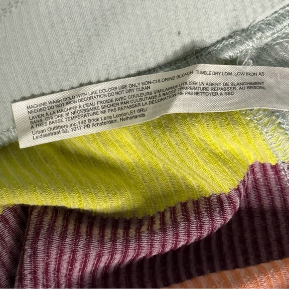 Free People Movement Melody Kick Flares Sherbet Stripe Yoga Pants Size Large EUC - Picture 13 of 14